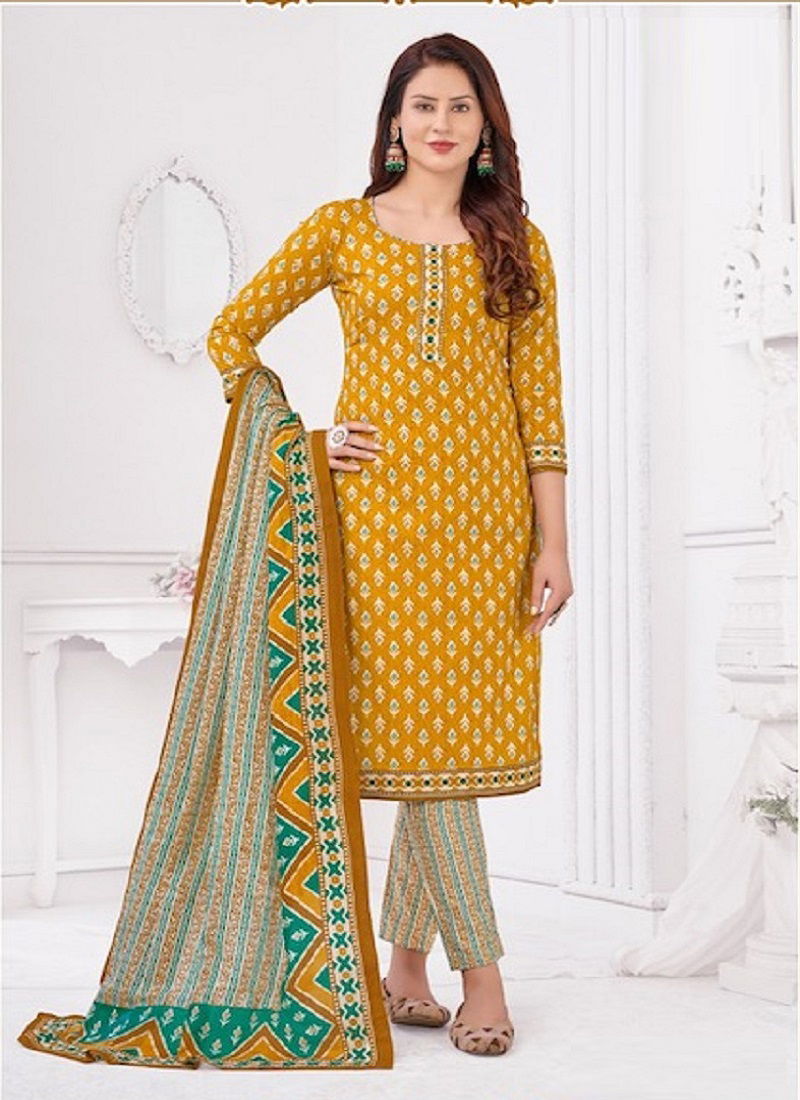 Madhav Pari Traditional Vol 1 Printed Cotton Readymade Suits
